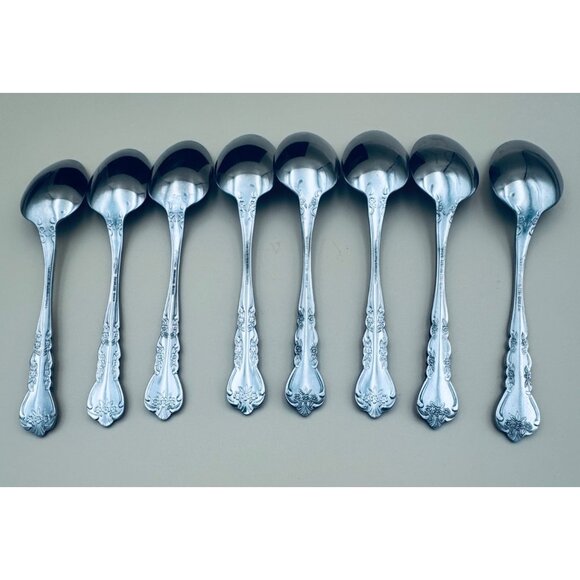 8 - Stanley Roberts Rogers DELIGHT Soup Spoons Stainless Korea - Picture 4 of 6